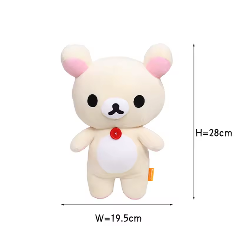 Anime Rilakkuma Plush Doll – Soft Kawaii Bear Toy & Room Decor, Cute Gift for Girls