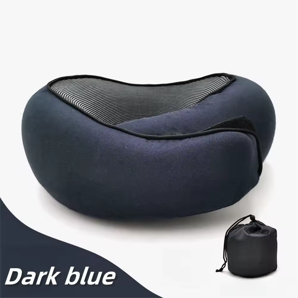 Adjustable Travel Neck Pillow – Soft Memory Foam Support