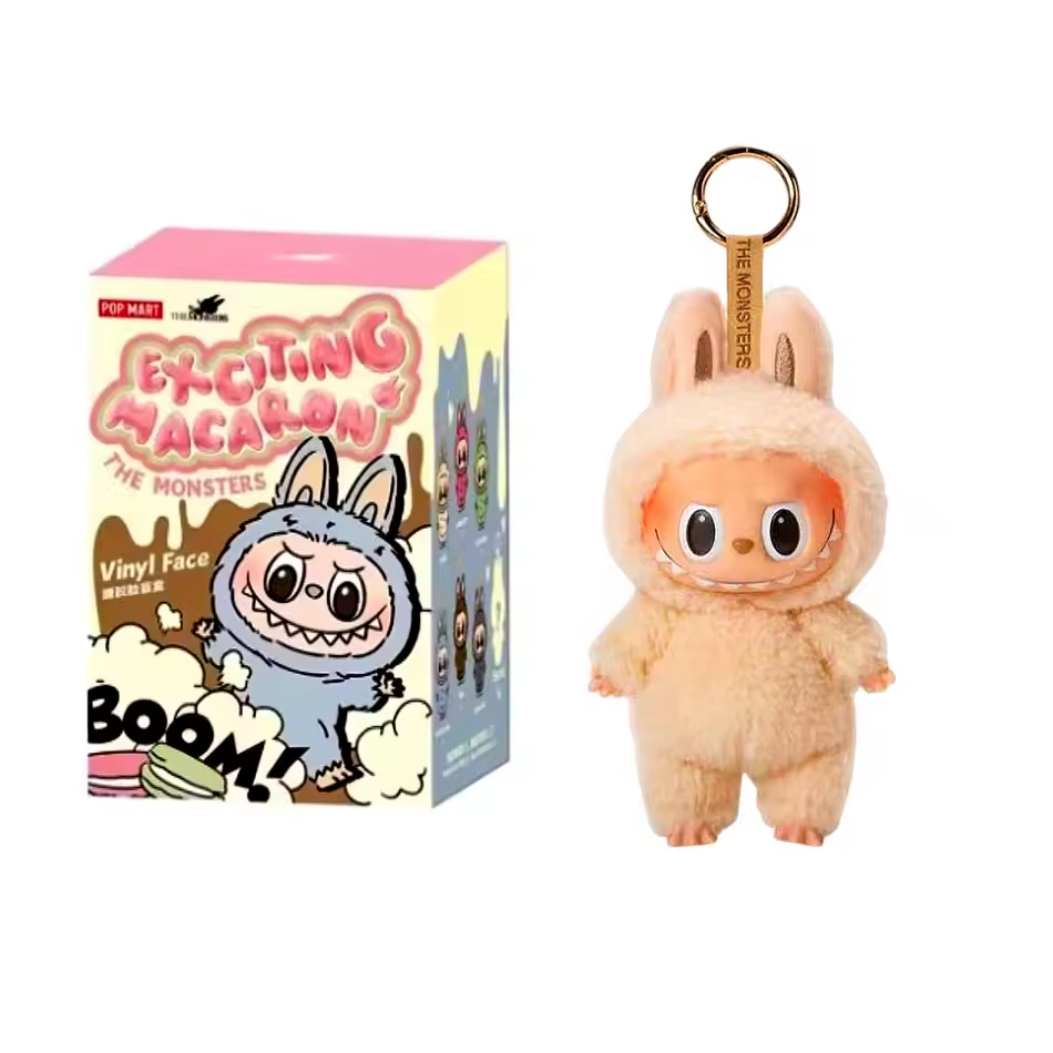 Labubu Heartbeat Macaron Figurine – Cute Kawaii Ornament Toy Gift