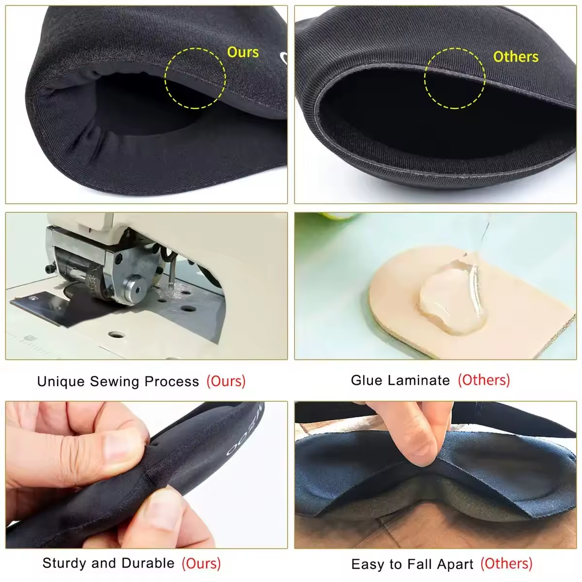 3D Contoured Sleep Mask – Light-Blocking Eye Mask for Men & Women