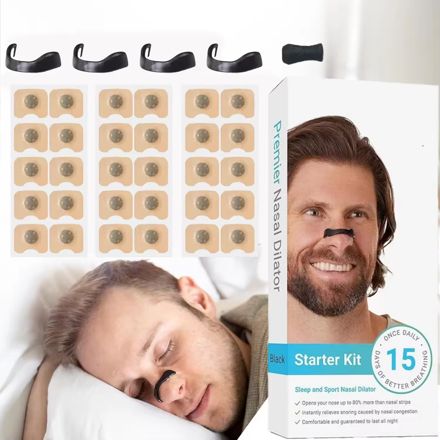 Magnetic Nasal Dilator Kit – Boosts Breathing & Oxygen Intake