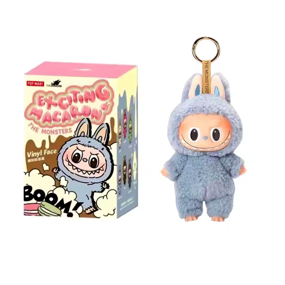 Labubu Heartbeat Macaron Figurine – Cute Kawaii Ornament Toy Gift