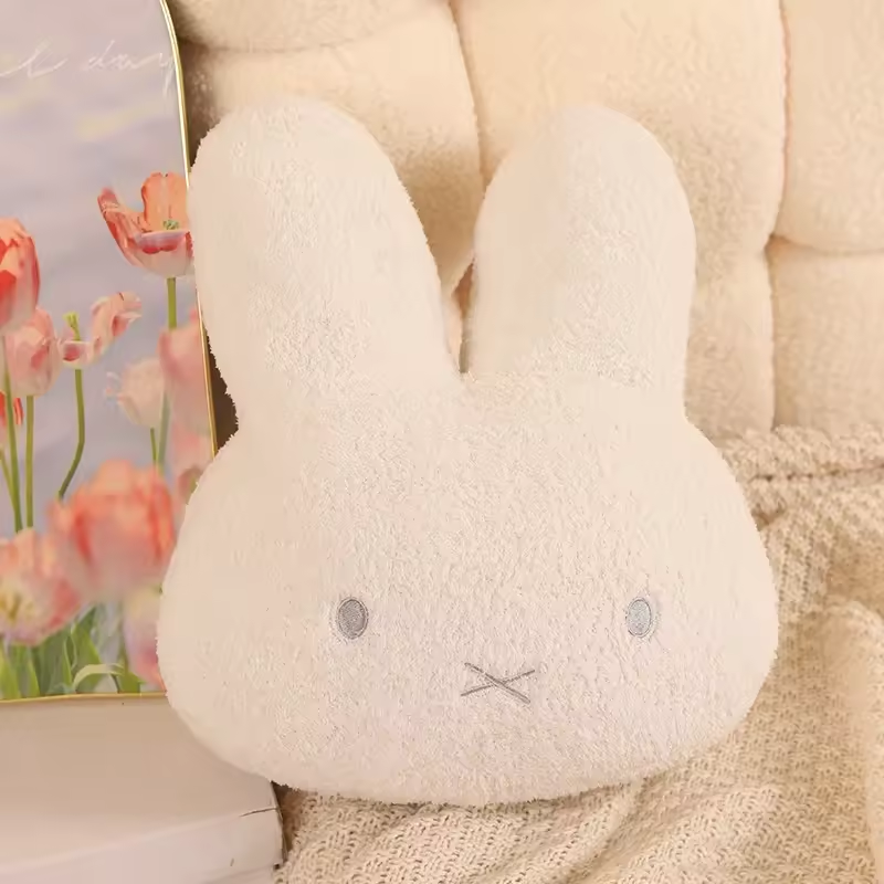 Kawaii Miffys Plush Toy – Soft Bunny Plushie, Throw Pillow & Home Decor for Kids