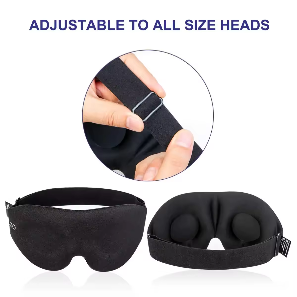3D Contoured Sleep Mask – Light-Blocking Eye Mask for Men & Women