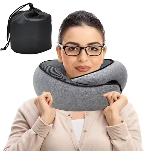 Adjustable Travel Neck Pillow – Soft Memory Foam Support