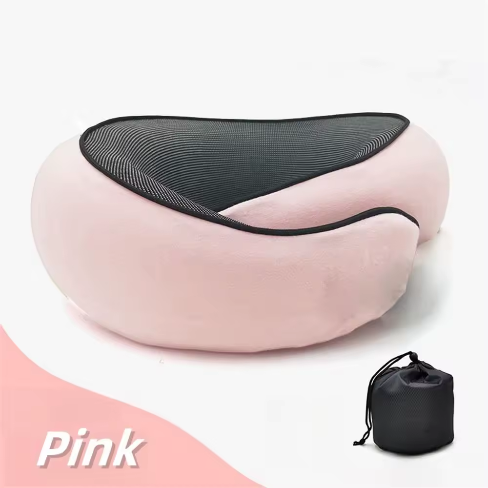 Adjustable Travel Neck Pillow – Soft Memory Foam Support