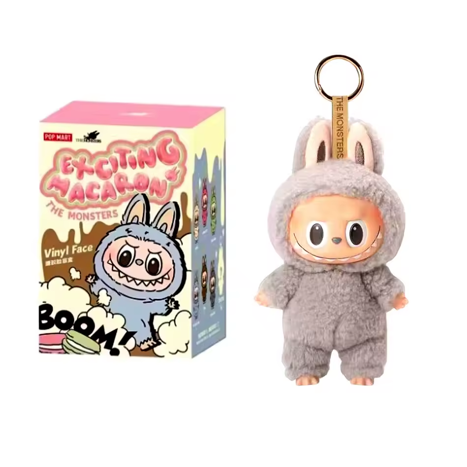 Labubu Heartbeat Macaron Figurine – Cute Kawaii Ornament Toy Gift