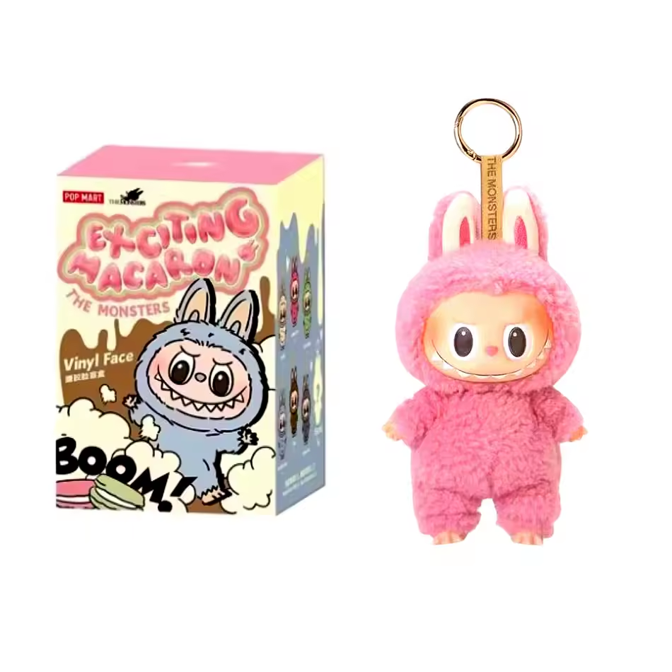 Labubu Heartbeat Macaron Figurine – Cute Kawaii Ornament Toy Gift
