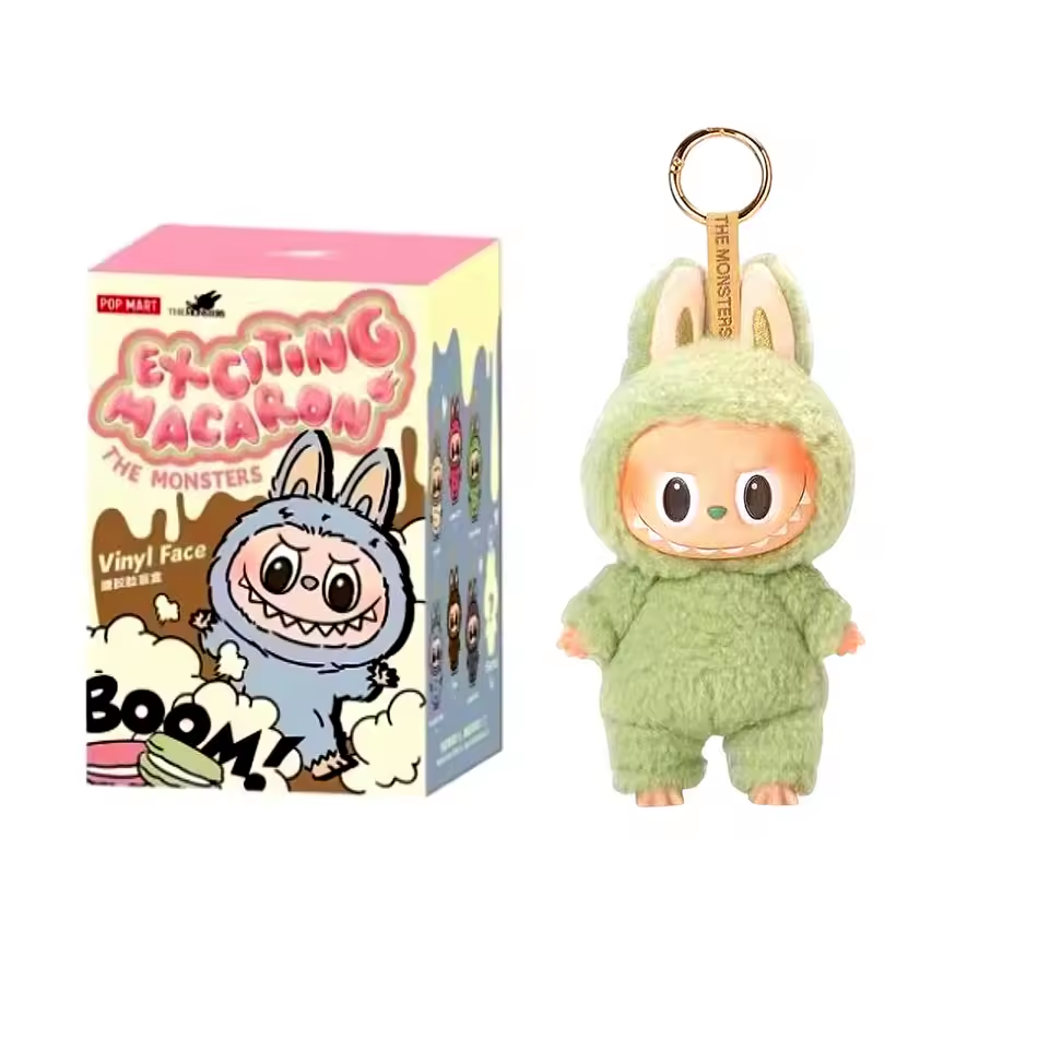 Labubu Heartbeat Macaron Figurine – Cute Kawaii Ornament Toy Gift