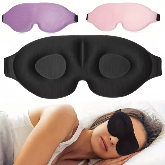 3D Contoured Sleep Mask – Light-Blocking Eye Mask for Men & Women