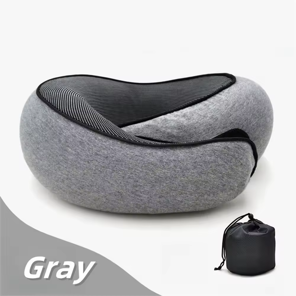 Adjustable Travel Neck Pillow – Soft Memory Foam Support