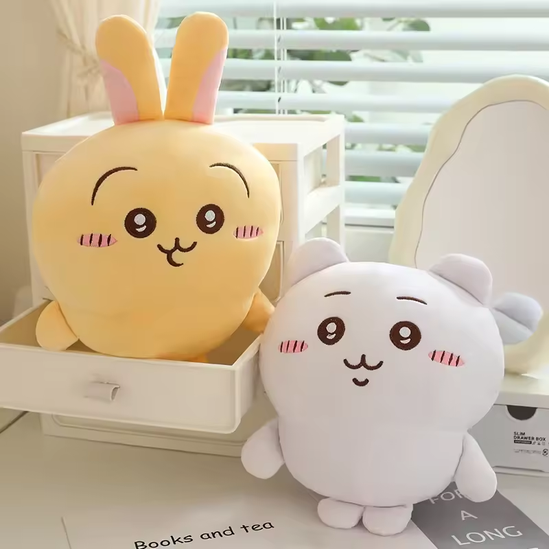 Chiikawa Plushies – Usagi & Hachiware Cuddly Pillow, Room Decor for Girls